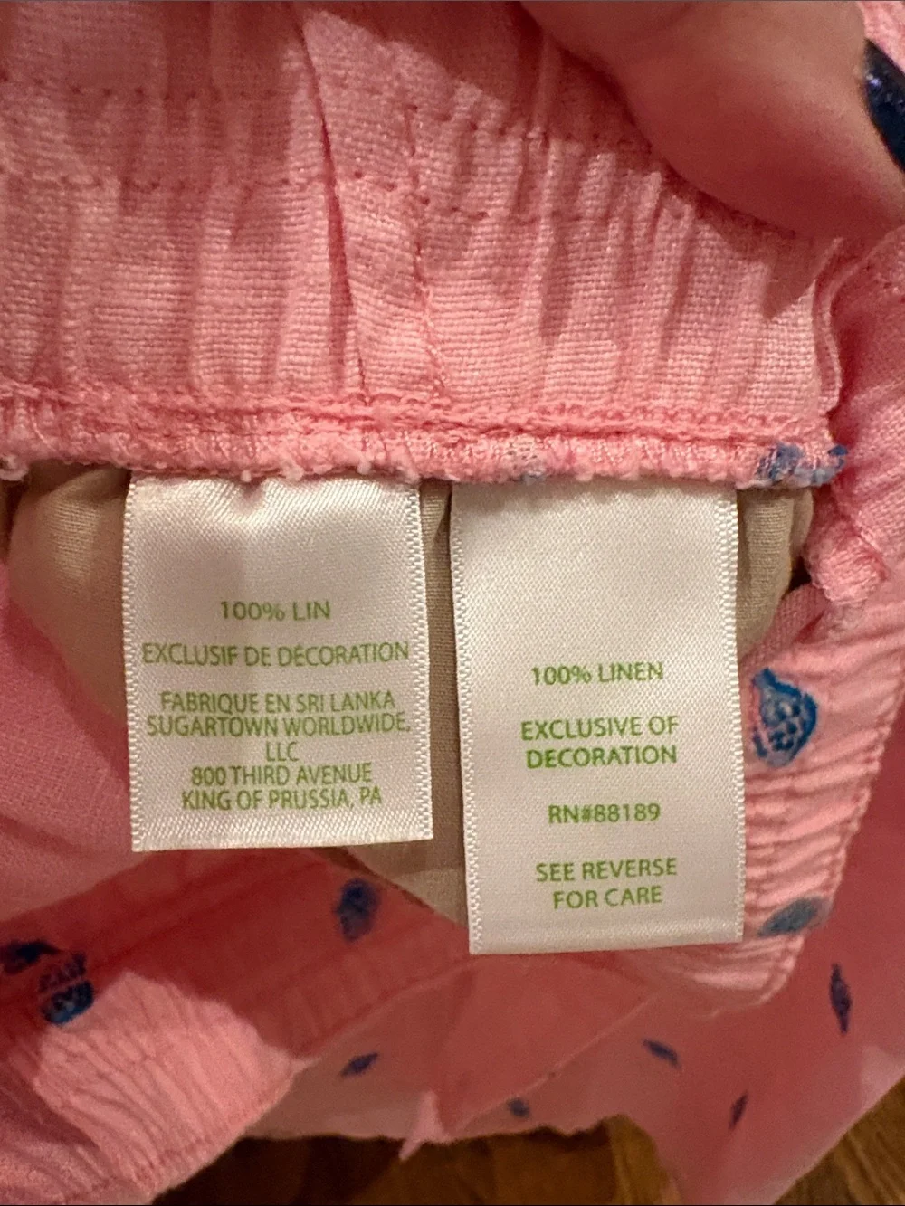 Women’s Lilly Pulitzer top and shorts